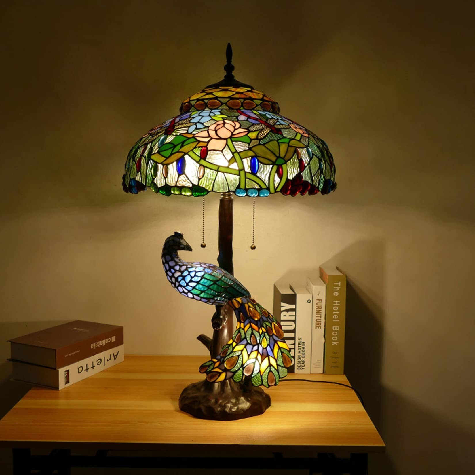 Peacock Table Lamp