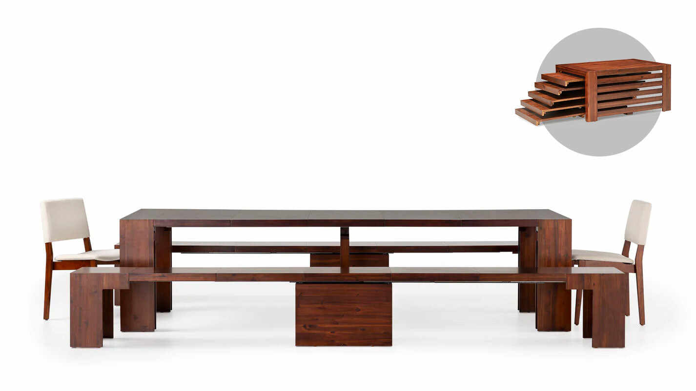 🎁Promoción navideña - Mesa de comedor extensible súper versátil
