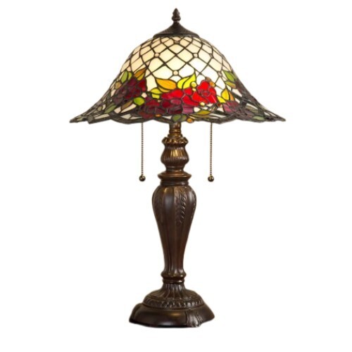 Antique Style Stained Glass Table Lamp