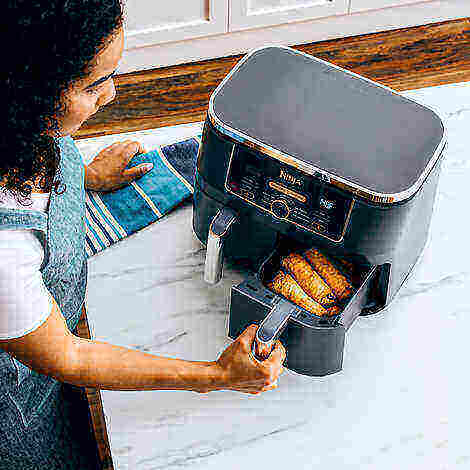 Freidora De Aire De Gran Capacidad Con Canasta Doble De 9.5 LPrecio De Fábrica Oferta