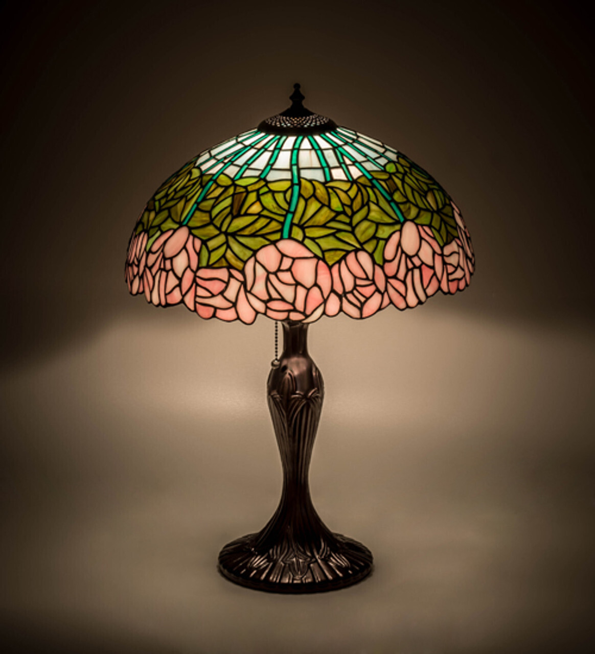 Cabbage Rose Accent Lamp