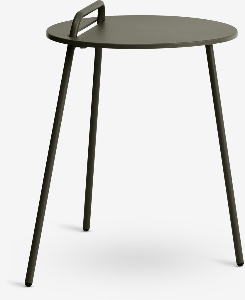 End table STAE D40 w/handle olive green