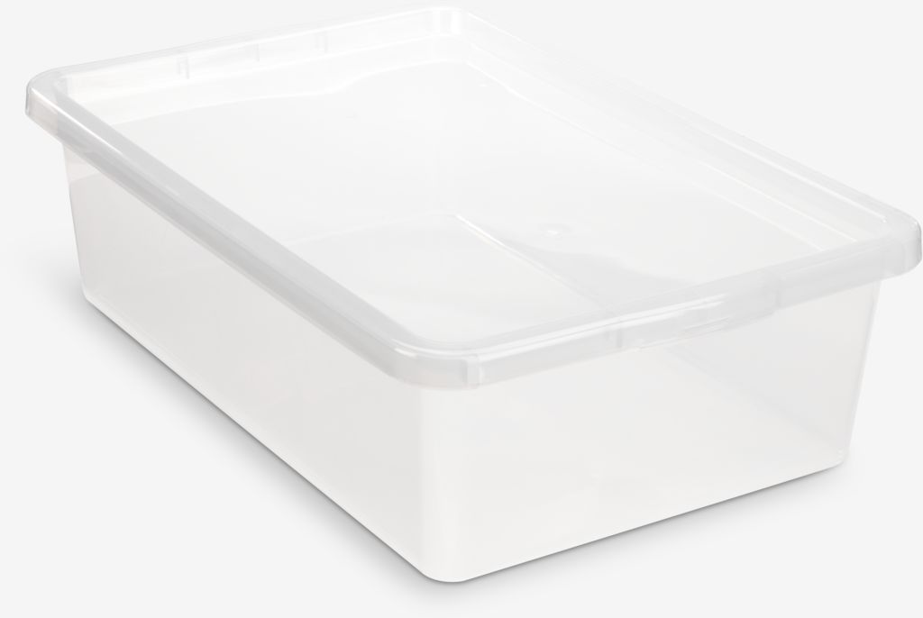 Underbed BOX BASIC BOX 30L w/lid transparent