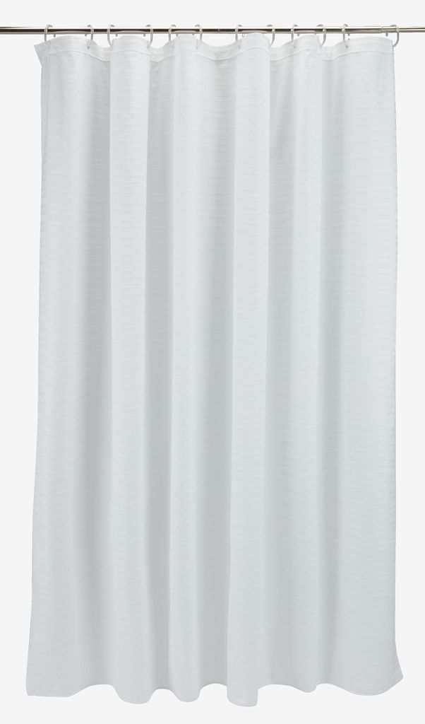 Shower curtain LOTTEFORS 180x200 white KRONBORG