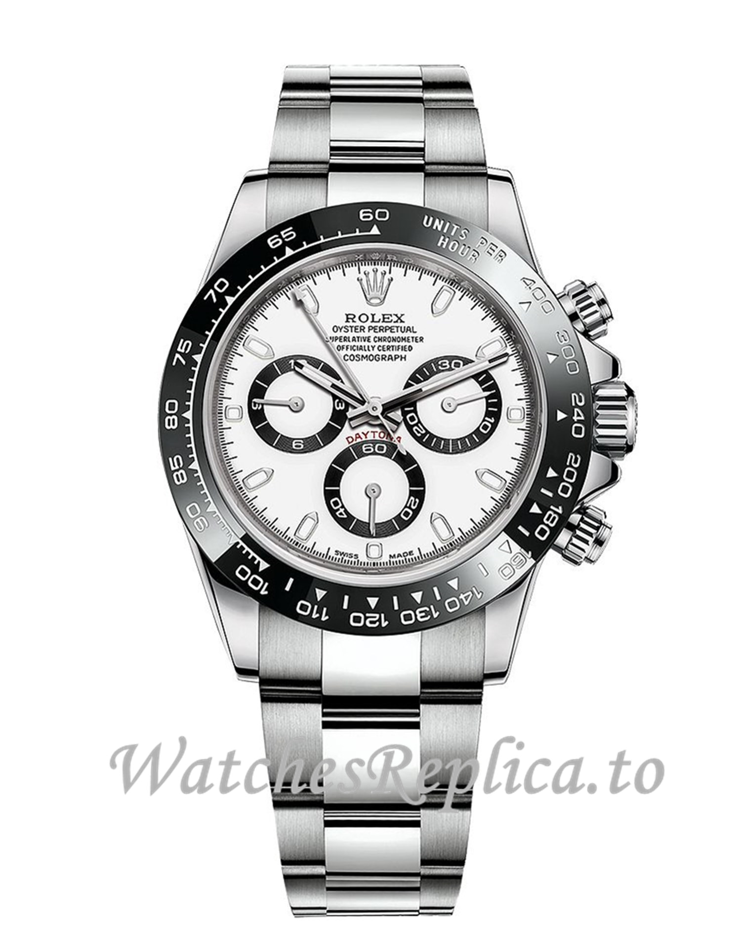 Rolex Cosmograph Daytona Replica 116500LN-0001 White Dial Men's Watch 40mm - Replica Watches Shop