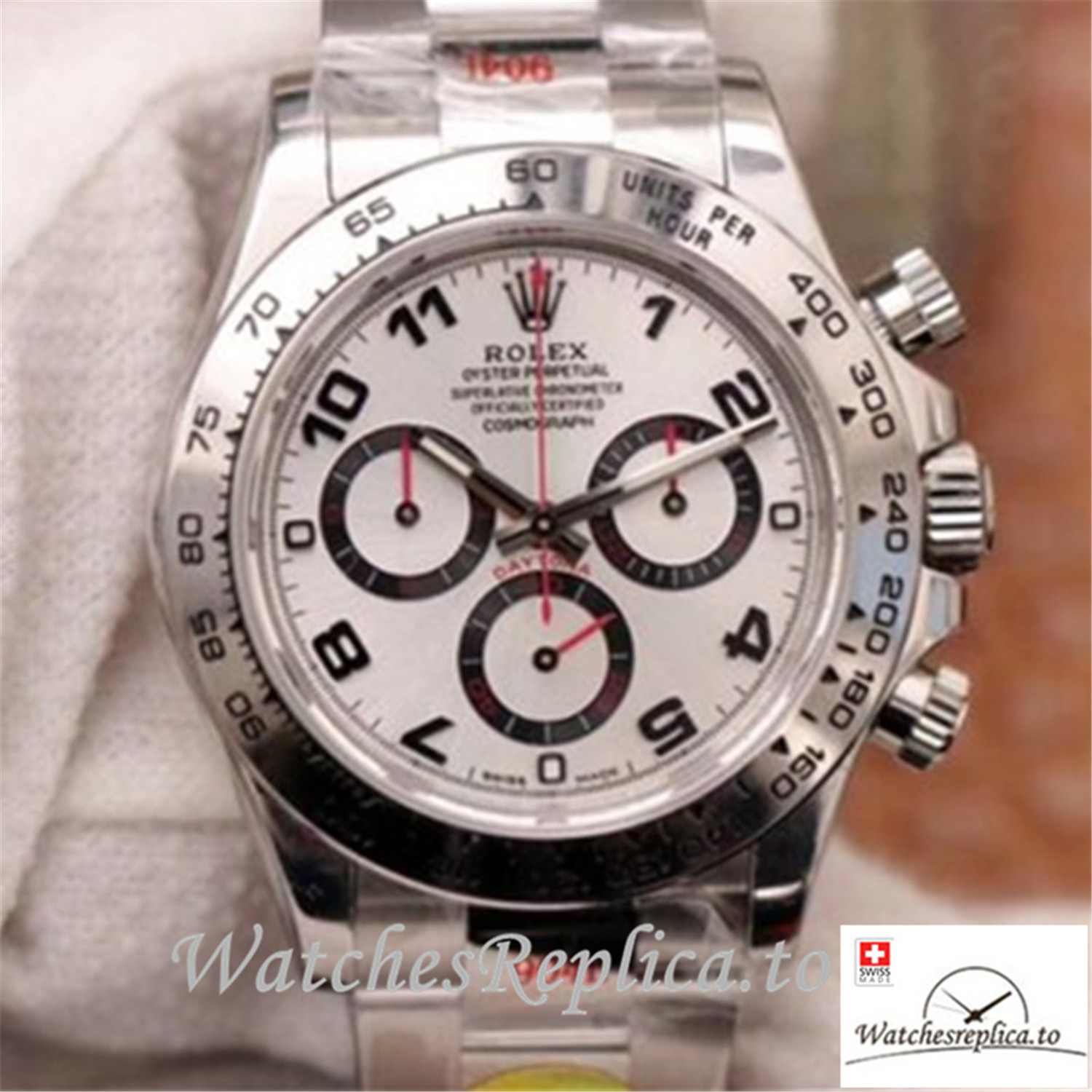 Swiss Rolex Daytona Cosmograph Replica 116509-78599 002 Gray Strap 40MM - Replica Watches Shop