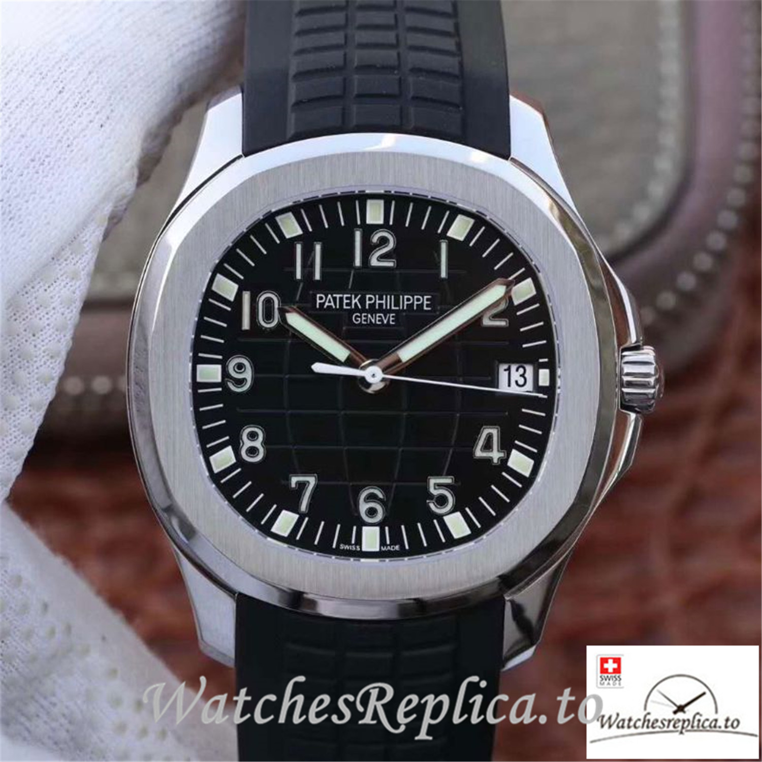 Swiss Patek Philippe Aquanaut Jumbo Replica 5167A-001 Black Strap 40MM - Replica Watches Shop