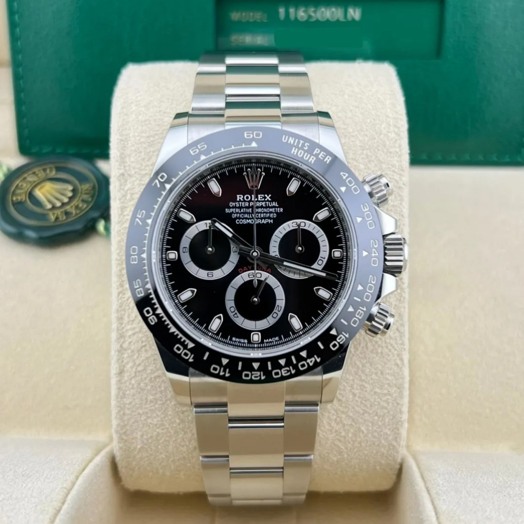 Rolex Daytona Replica Ceramic Bezel Black Dial Mens Watch 116500 40MM - Replica Watches Shop