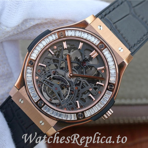 Hublot Replica HUBLOT Leather strap 42MM - Replica Watches Shop