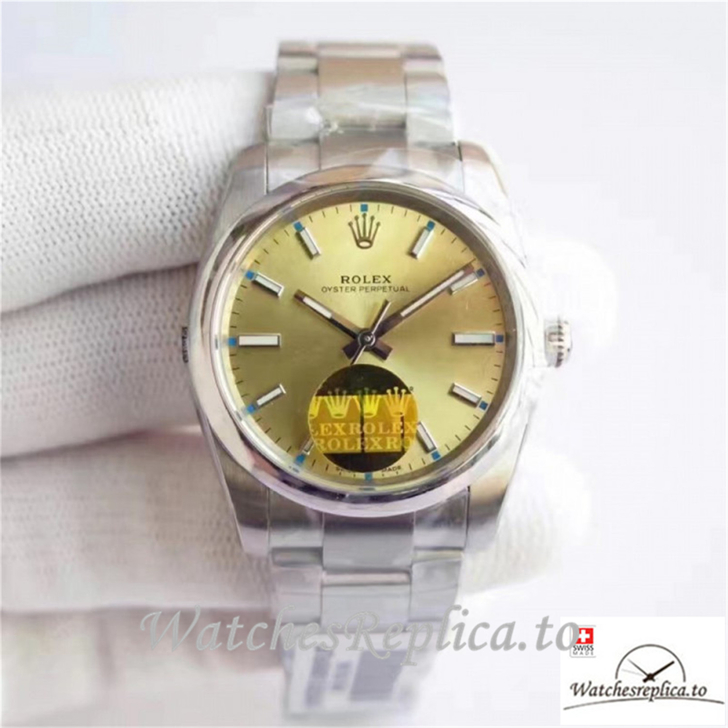 Swiss Rolex Oyster Perpetual Replica 114300 003 Stainless Steel Strap 34MM - Replica Watches Shop