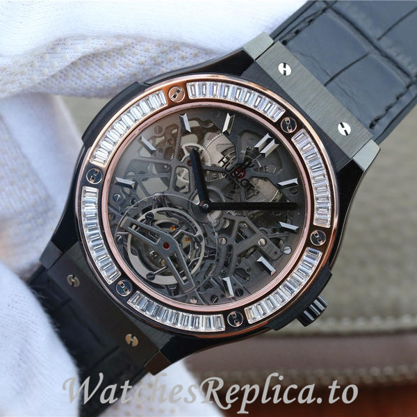 Hublot Replica HUBLOT Leather strap 42MM - Replica Watches Shop