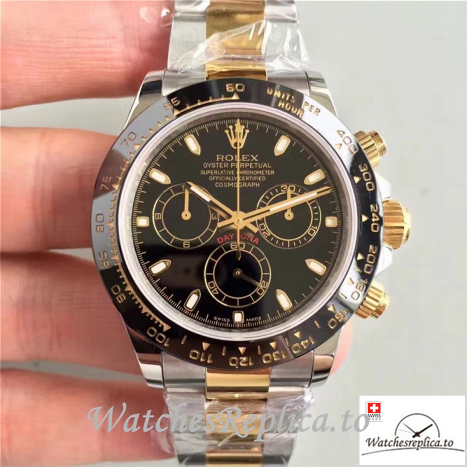 Swiss Rolex Daytona Cosmograph Replica 116519LN 004 Black Ceramic Bezel 40MM - Replica Watches Shop