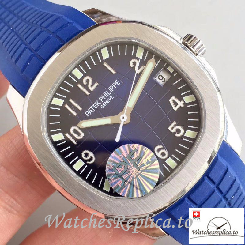 Swiss Patek Philippe Aquanaut Replica 5168G-001 001 Blue Strap 40.5MM - Replica Watches Shop