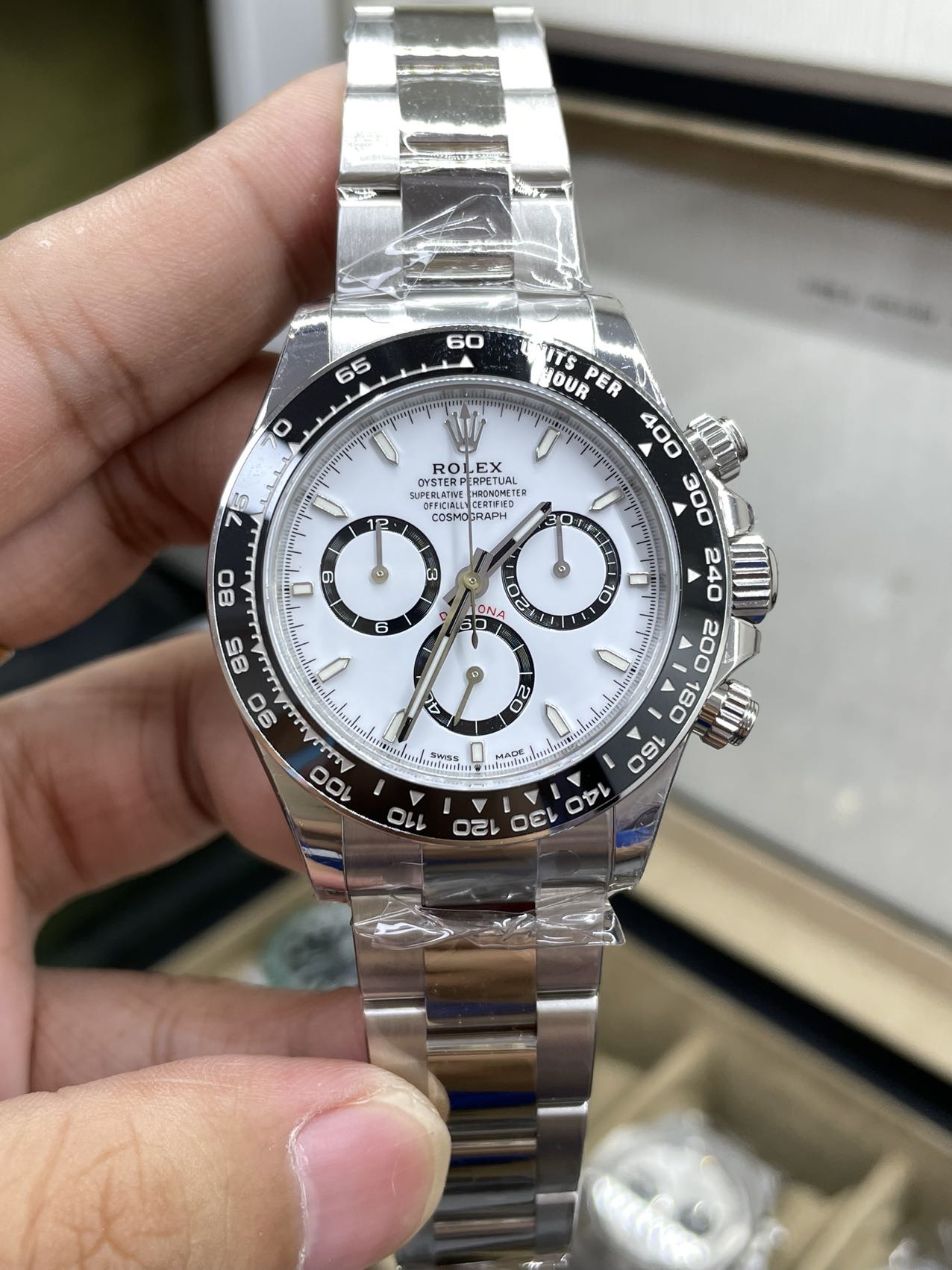 Rolex Cosmograph Daytona Replica 116500LN-0001 White Dial Men's Watch 40mm - Replica Watches Shop