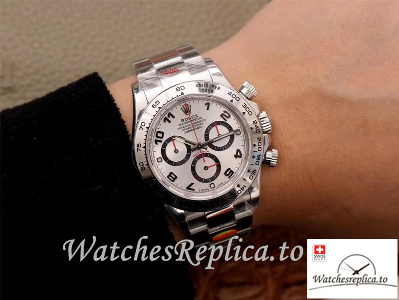 Swiss Rolex Daytona Cosmograph Replica 116509-78599 002 Gray Strap 40MM - Replica Watches Shop