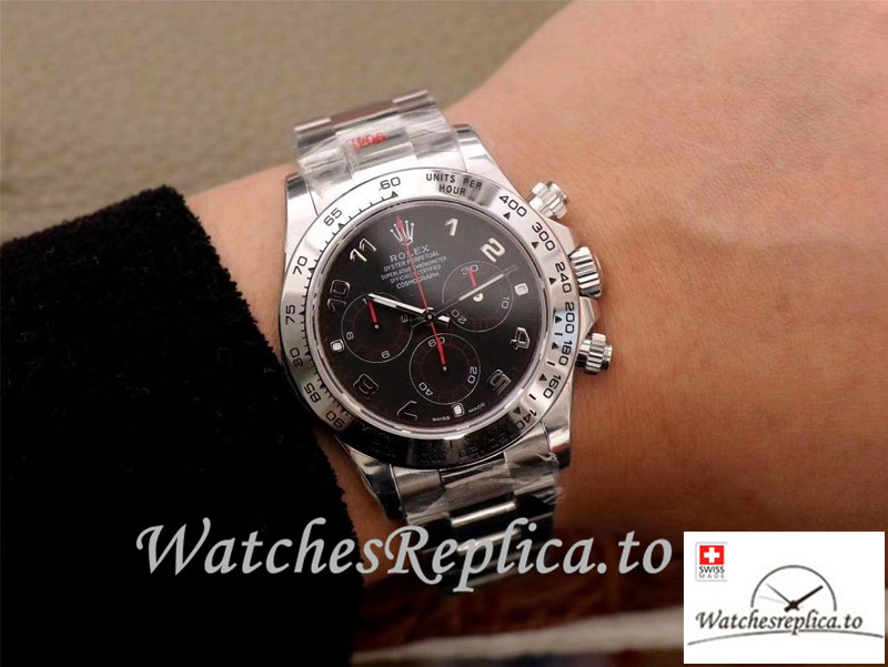 Swiss Rolex Daytona Cosmograph Replica 116509-78599 001 Gray Strap 40MM - Replica Watches Shop