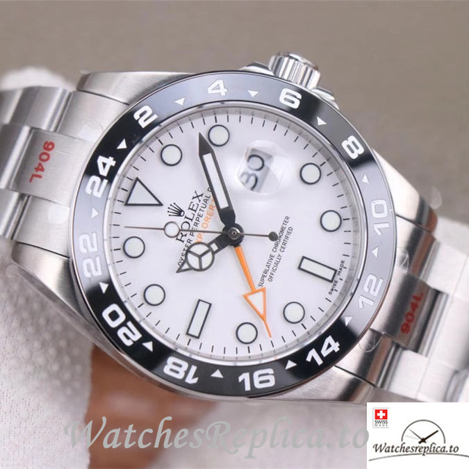 Swiss Rolex Explorer Replica 216570 77210 Stainless steel strap 42MM White Dial - Replica Watches Shop