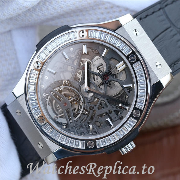 Hublot Replica HUBLOT Leather strap 42MM - Replica Watches Shop
