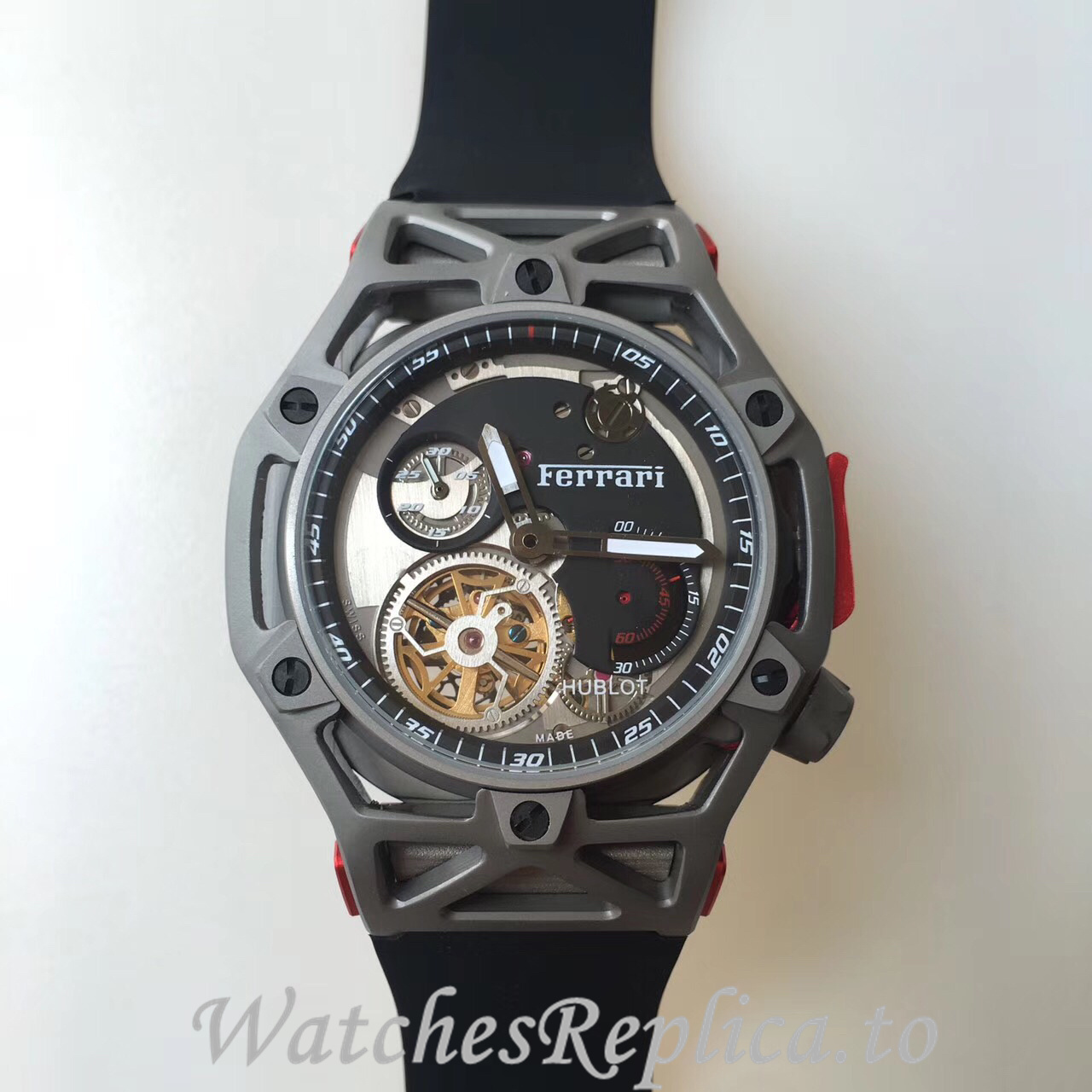 Hublot Replica Ferrari Rubber strap 43MM - Replica Watches Shop