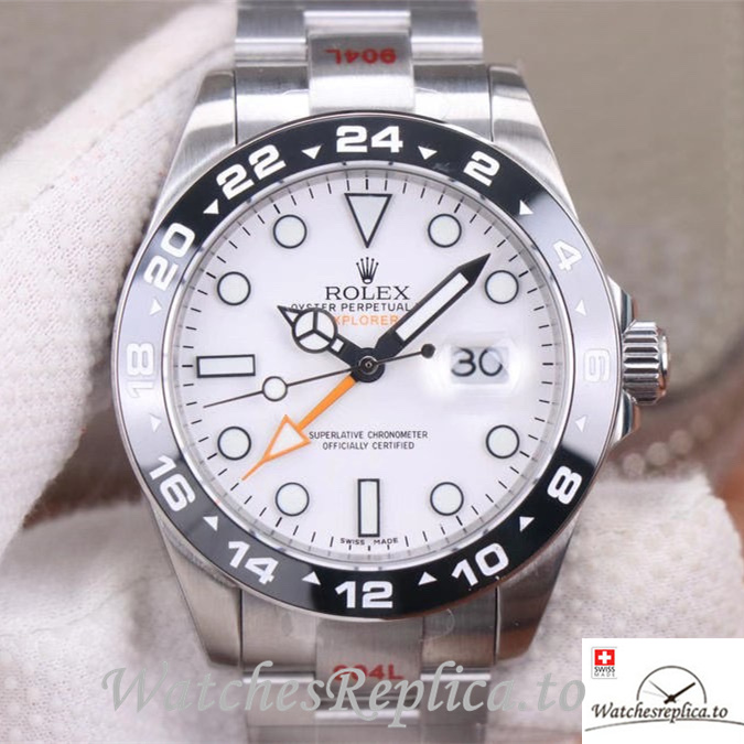 Swiss Rolex Explorer Replica 216570 77210 Stainless steel strap 42MM White Dial - Replica Watches Shop