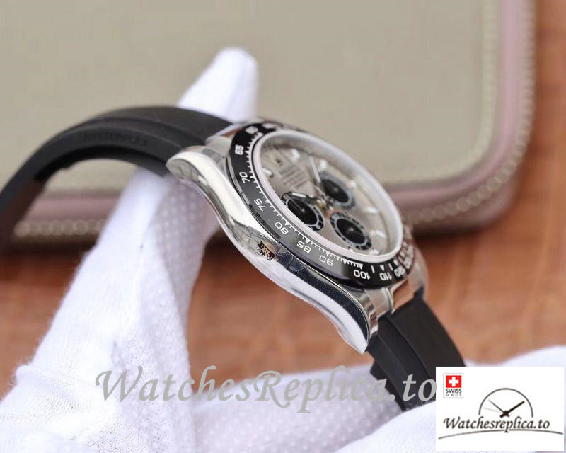Swiss Rolex Daytona Cosmograph Replica 116519LN 001 Black Strap 40MM - Replica Watches Shop