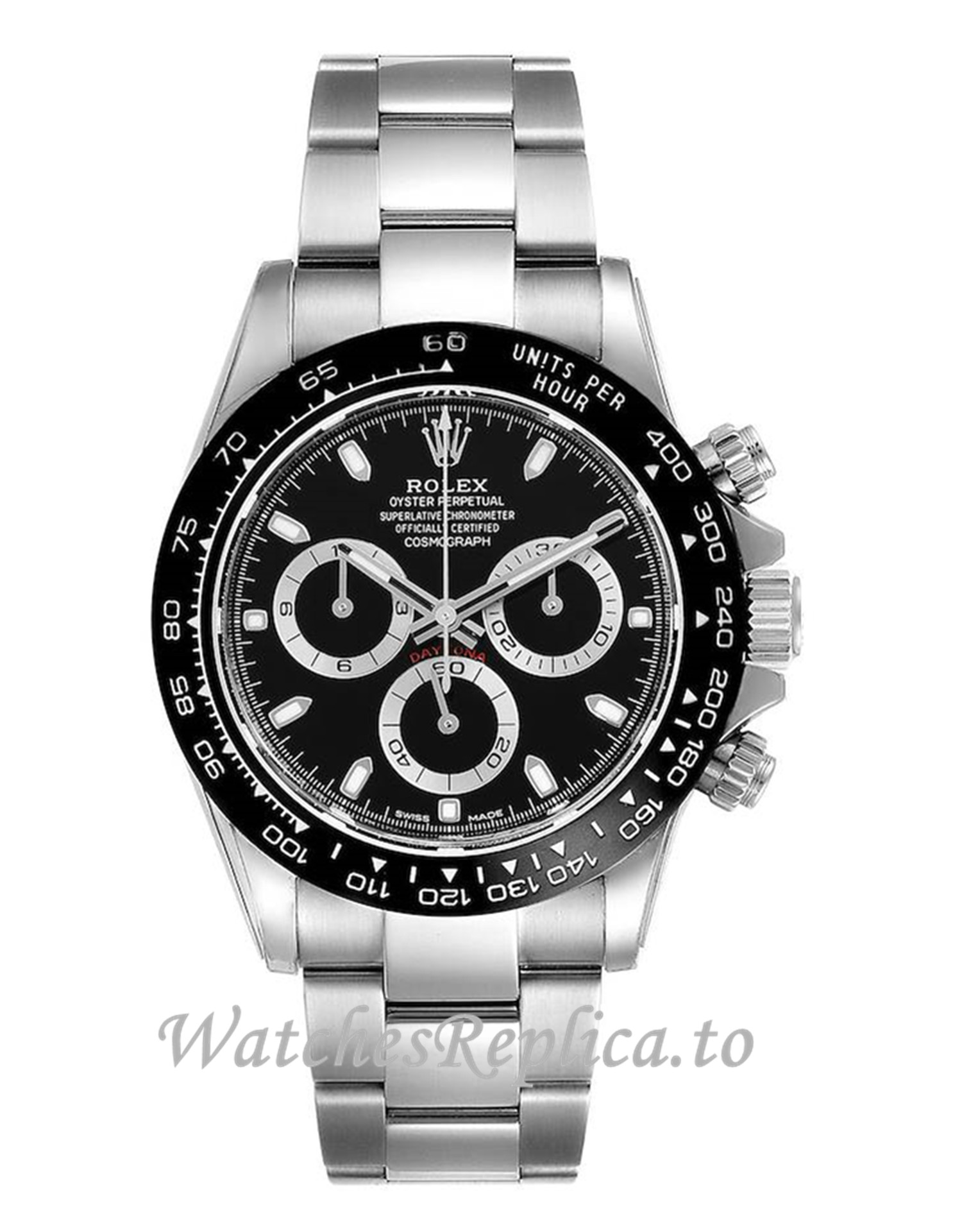 Rolex Daytona Replica Ceramic Bezel Black Dial Mens Watch 116500 40MM - Replica Watches Shop