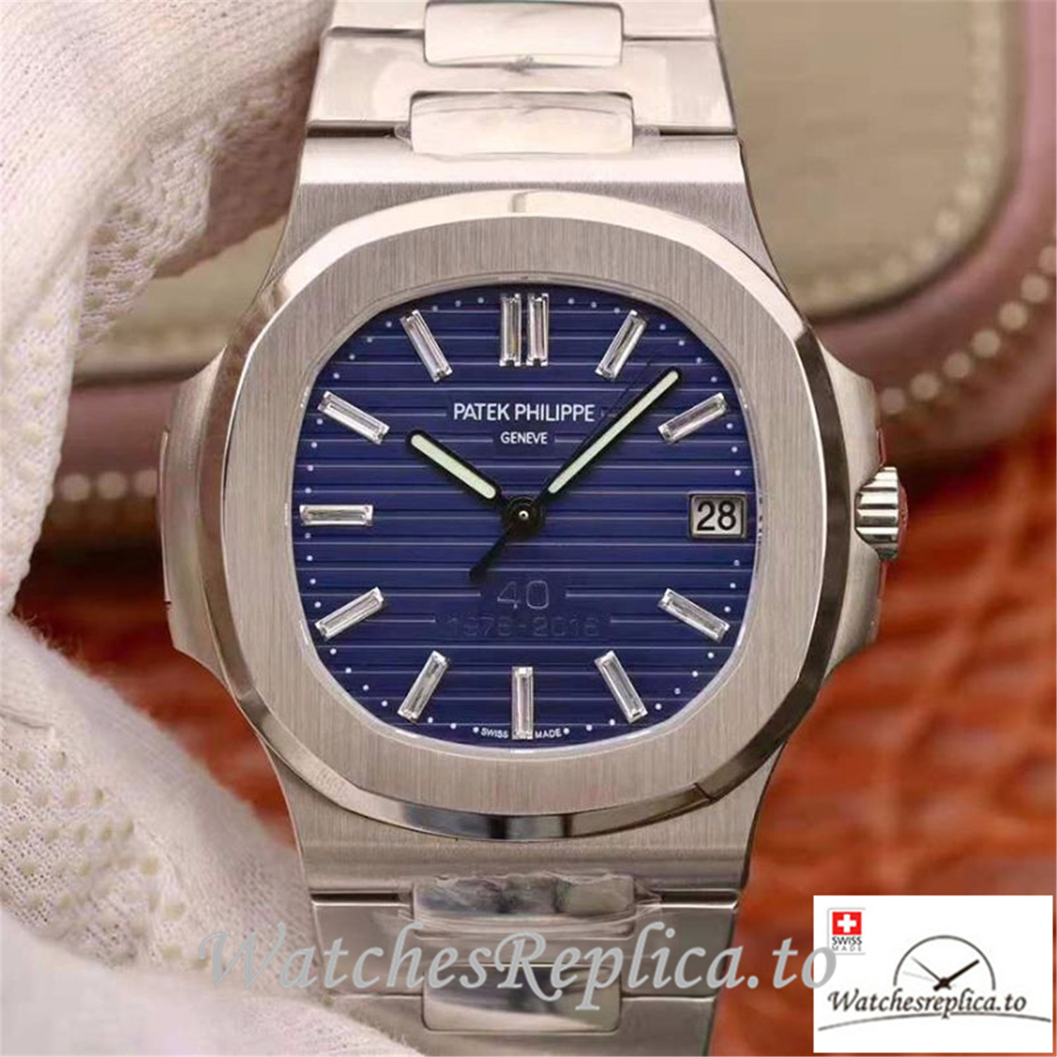 Swiss Patek Philippe Nautilus Replica 5711/1P Stick Markers 40MM - Replica Watches Shop