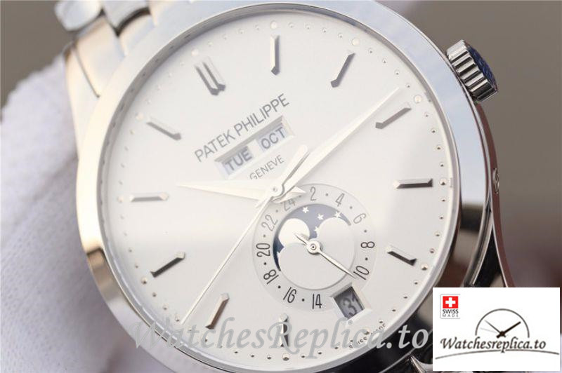 Swiss Patek Philippe Complications Annual Calendar Replica 5396G Stainless Steel Strap 42MM - Replica Watches Shop