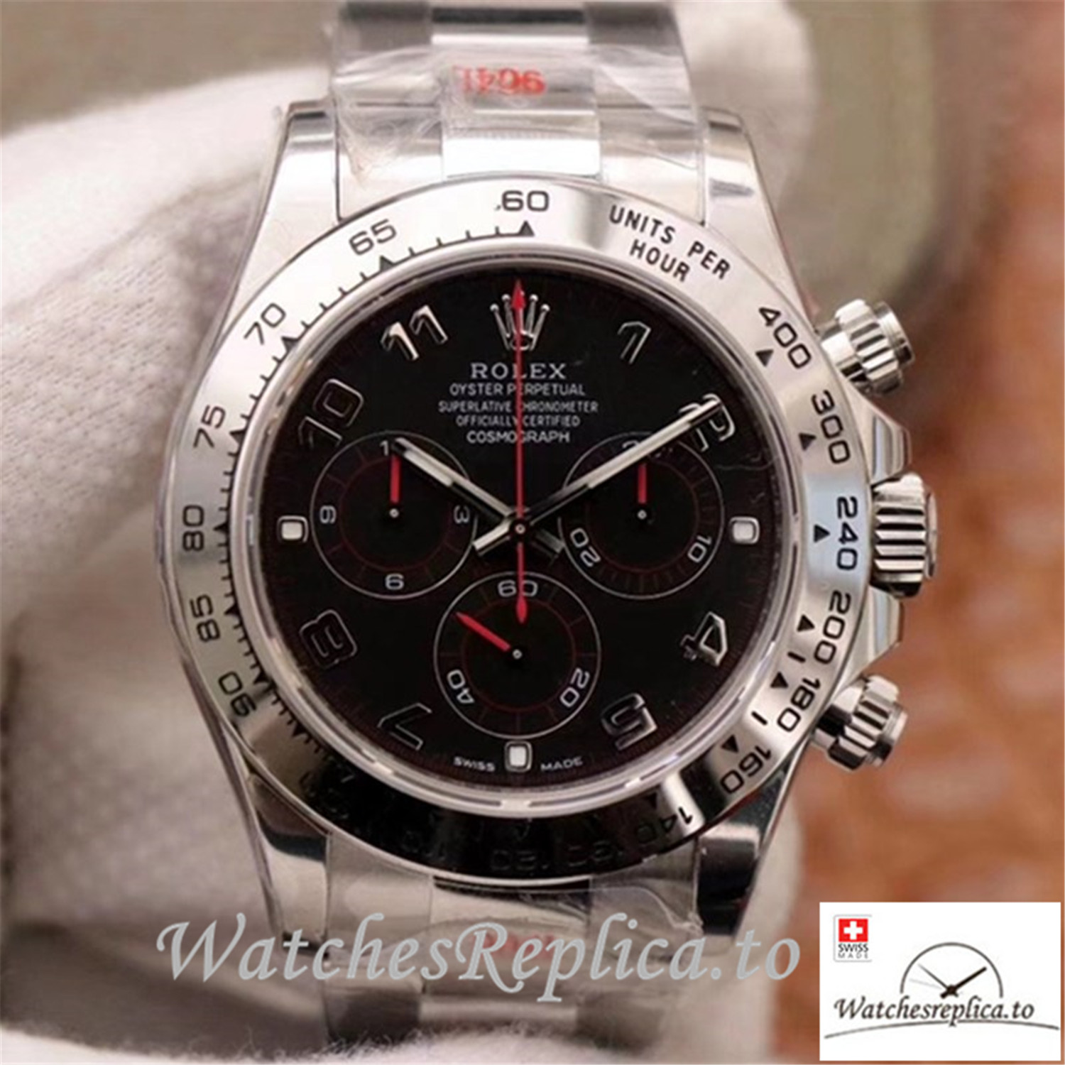 Swiss Rolex Daytona Cosmograph Replica 116509-78599 001 Gray Strap 40MM - Replica Watches Shop