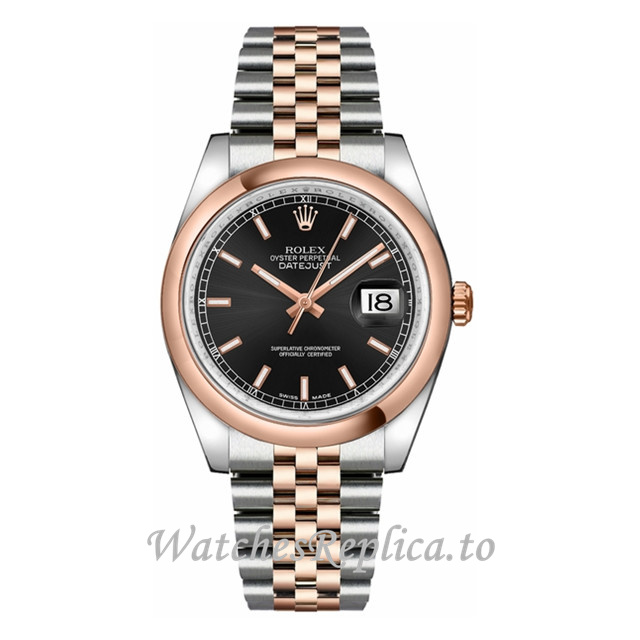 Replica Rolex Datejust 116201-15 36MM Stainless steel strap Mens Watch - Replica Watches Shop