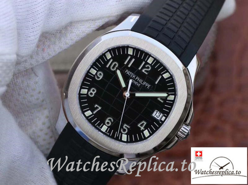 Swiss Patek Philippe Aquanaut Jumbo Replica 5167A-001 Black Strap 40MM - Replica Watches Shop