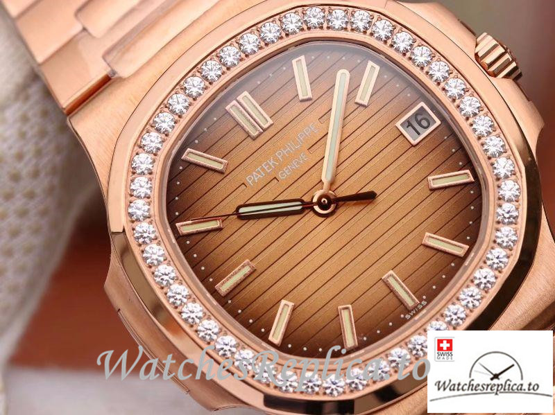 Swiss Patek Philippe Nautilus Replica 5711 007 Diamonds Bezel 40MM - Replica Watches Shop