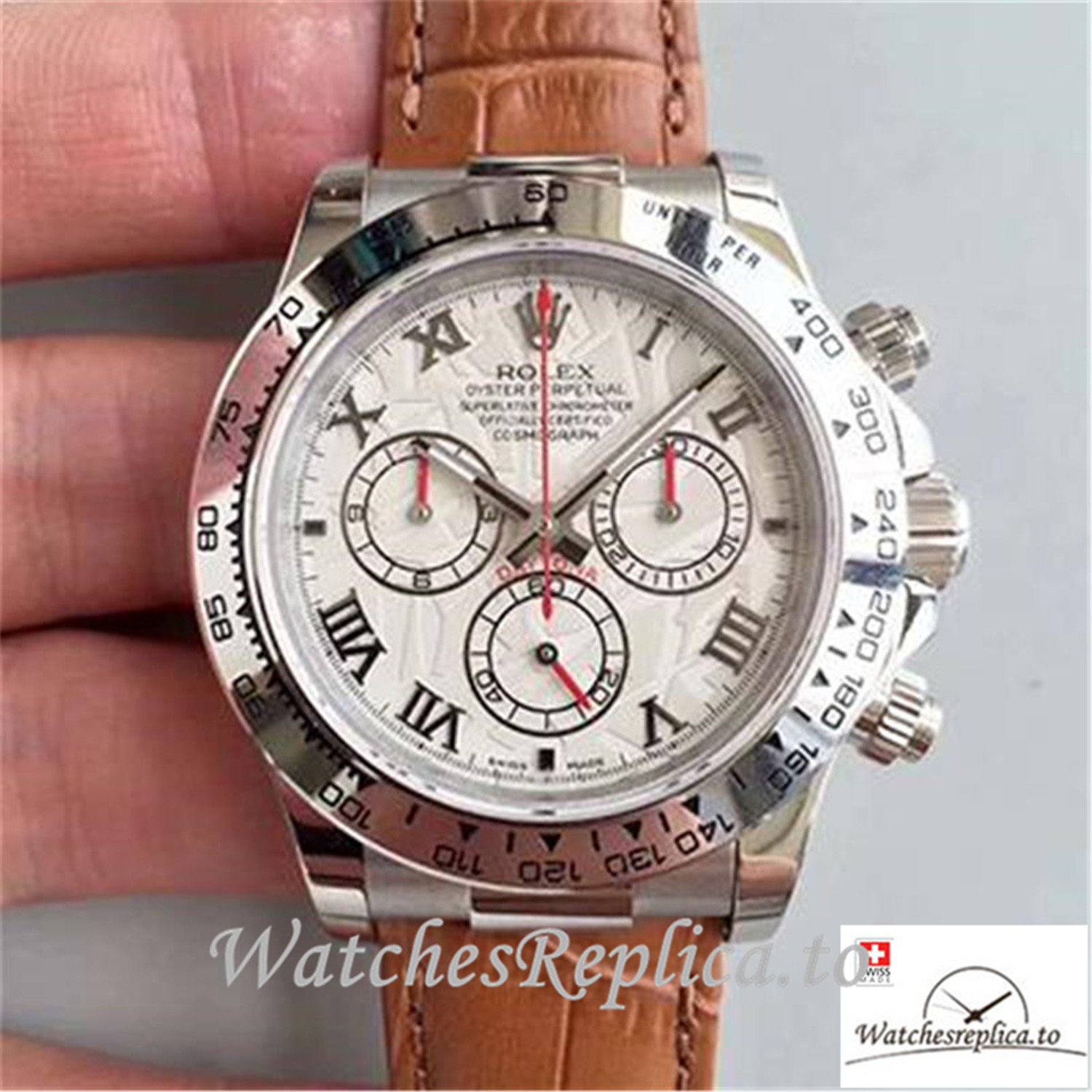 Swiss Rolex Daytona Cosmograph Replica 116520 001 Roman Markers 40MM - Replica Watches Shop