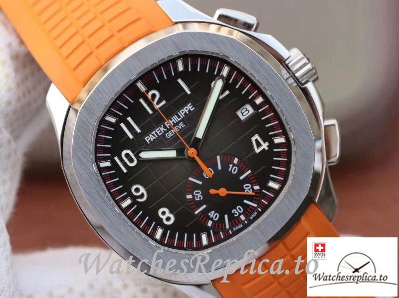 Swiss Patek Philippe Aquanaut Chronograph Replica 5968A Roman Markers 42MM - Replica Watches Shop