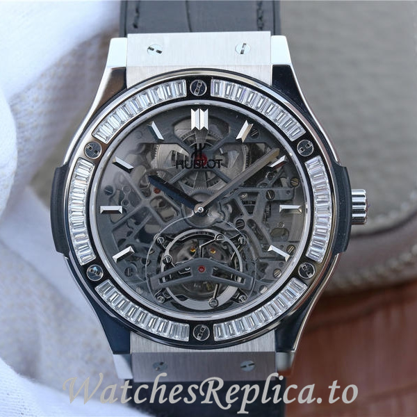 Hublot Replica HUBLOT Leather strap 42MM - Replica Watches Shop