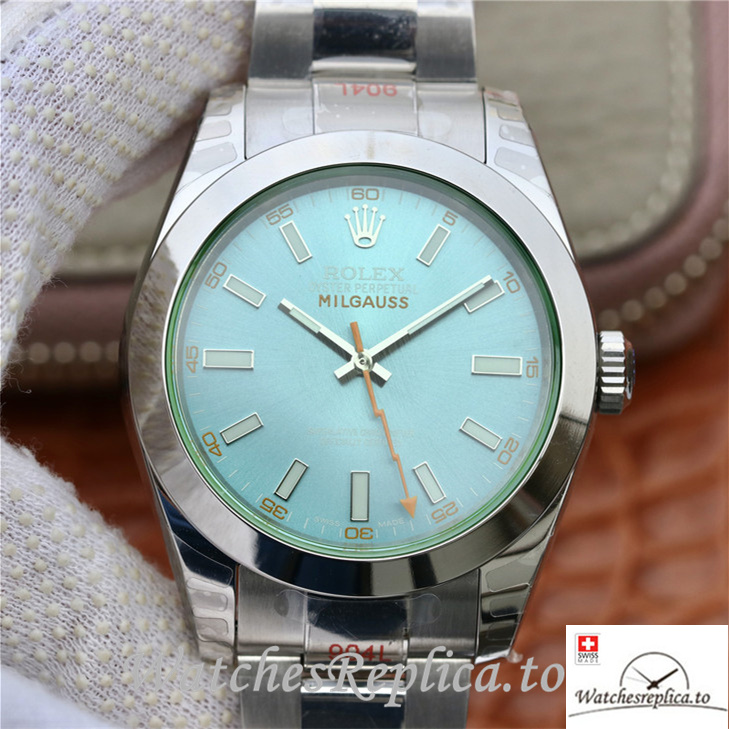 Swiss Rolex Milgauss 116400-GV-72400 Stainless steel strap 40MM - Replica Watches Shop