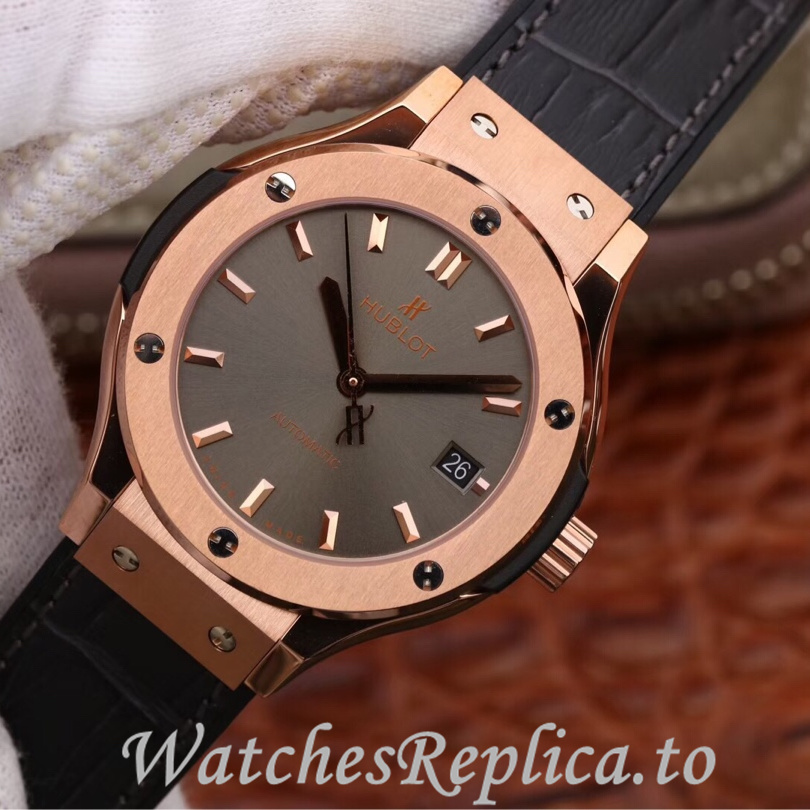 Hublot Replica 511.zp Leather strap 42MM - Replica Watches Shop