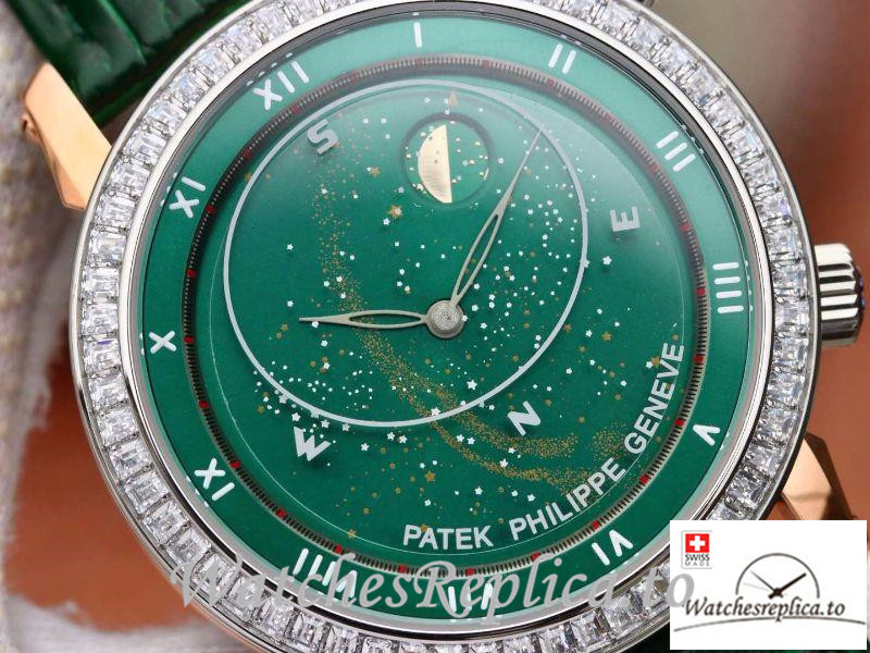 Swiss Patek Philippe Grand Complications Replica 5102PR 001 Green Strap 43MM - Replica Watches Shop