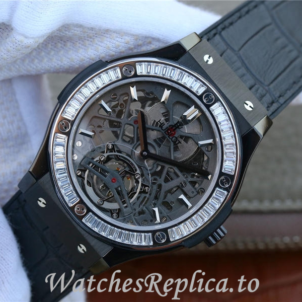 Hublot Replica HUBLOT Leather strap 42MM - Replica Watches Shop