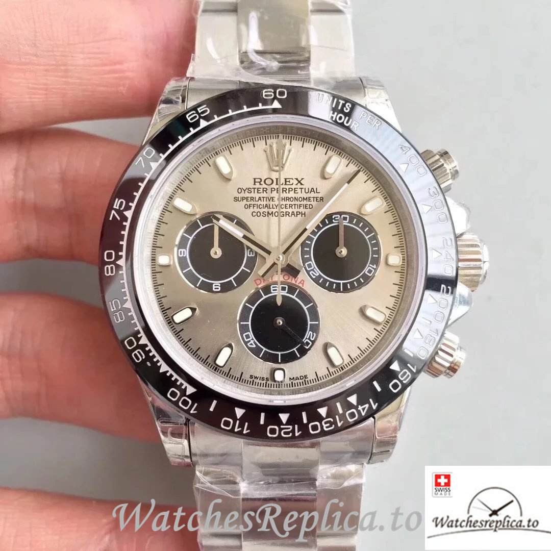 Swiss Rolex Daytona Replica 116519LN-0024 Stainless steel strap 40MM - Replica Watches Shop