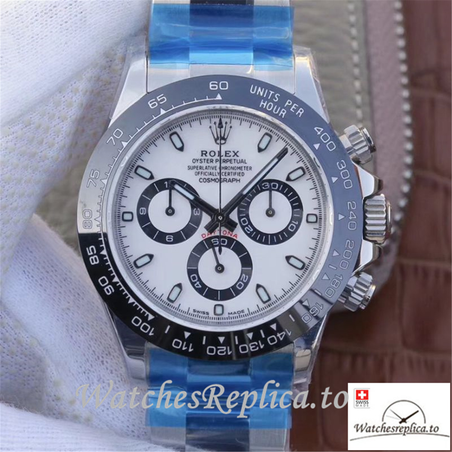 Swiss Rolex Daytona Cosmograph Replica 116500LN 001 Silver Strap 40MM - Replica Watches Shop