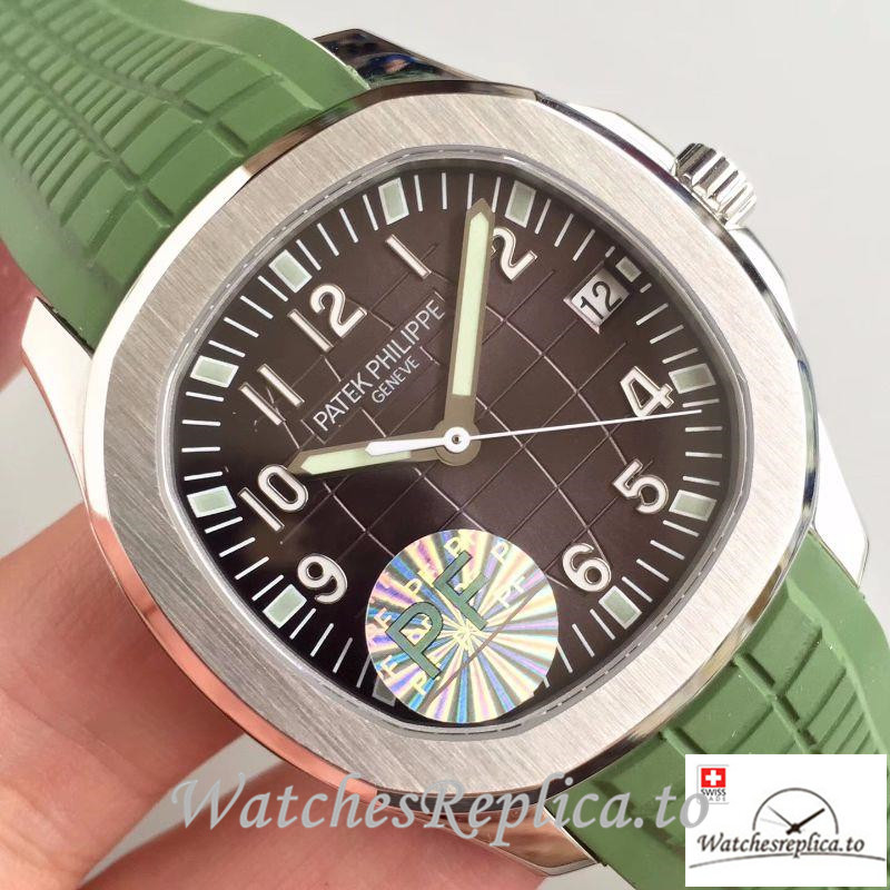 Swiss Patek Philippe Aquanaut Jumbo Replica 5167A-001 001 Green Strap 40.5MM - Replica Watches Shop