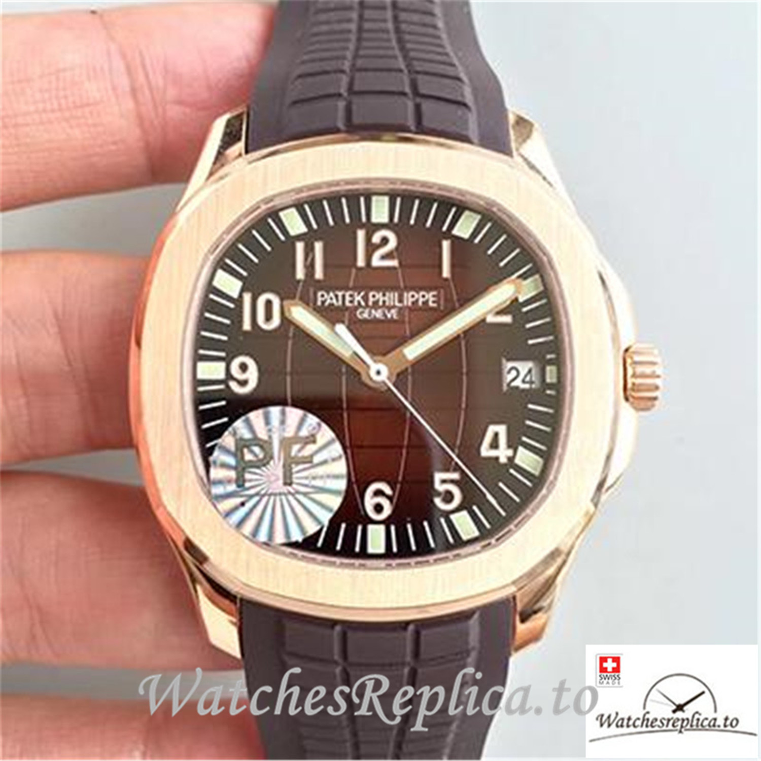 Swiss Patek Philippe Aquanaut Jumbo Replica 5167R-001 Brown Strap 40.5MM - Replica Watches Shop