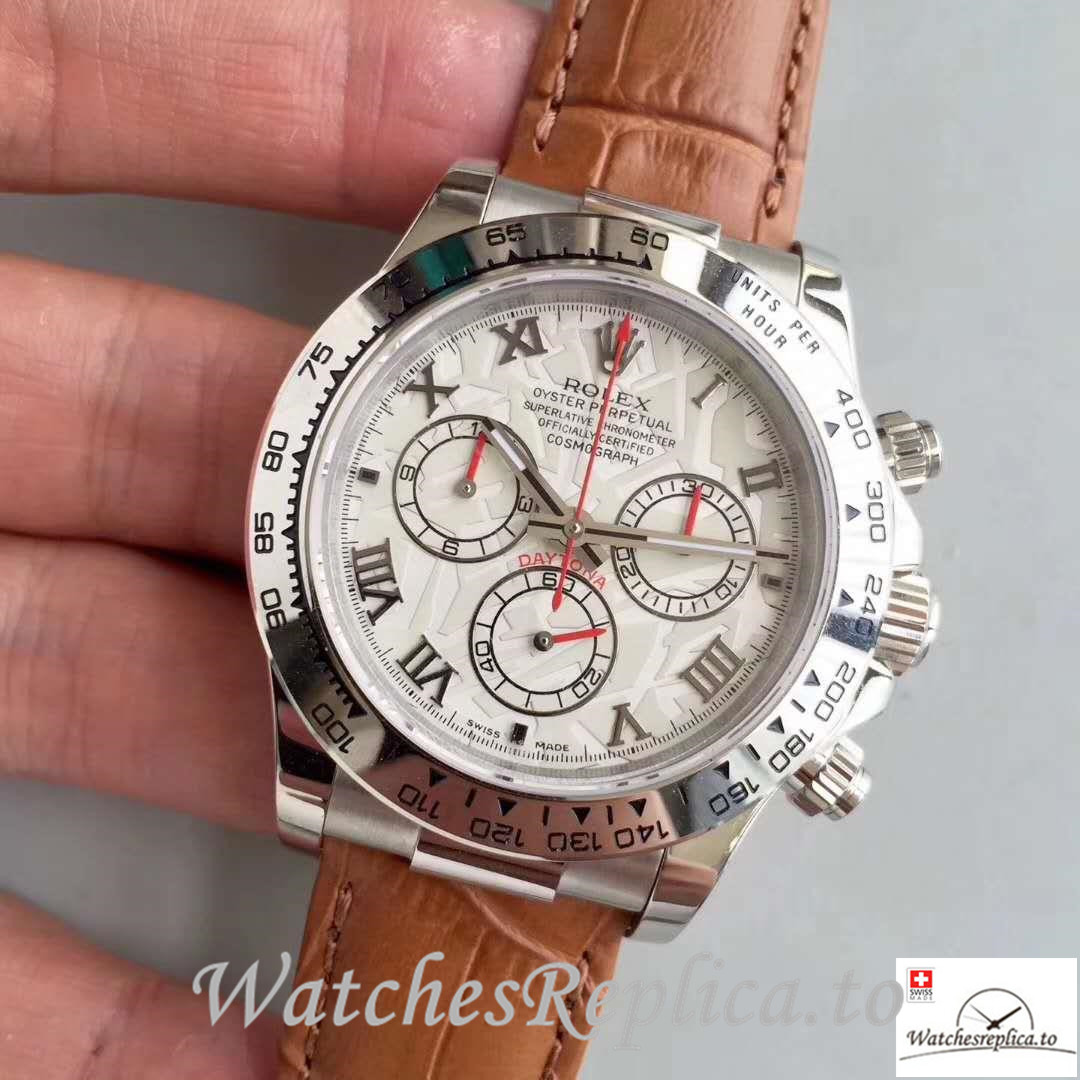 Swiss Rolex Daytona Cosmograph Replica 116520 001 Roman Markers 40MM - Replica Watches Shop