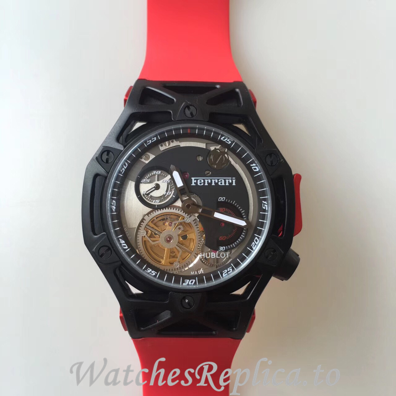 Hublot Replica Ferrari Rubber strap 43MM - Replica Watches Shop