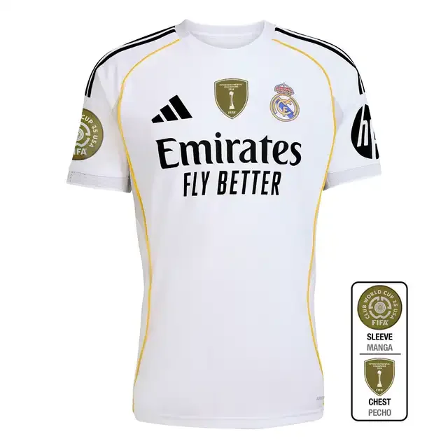 （Club World Cup + Intercontinental）2025/2026 Real Madrid Home 1:1 Thai Quality
