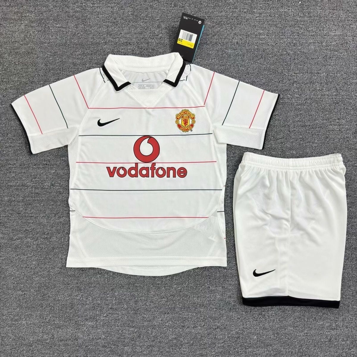 2003/2005 Retro Manchester UnitedAway Football Shirt kids Size