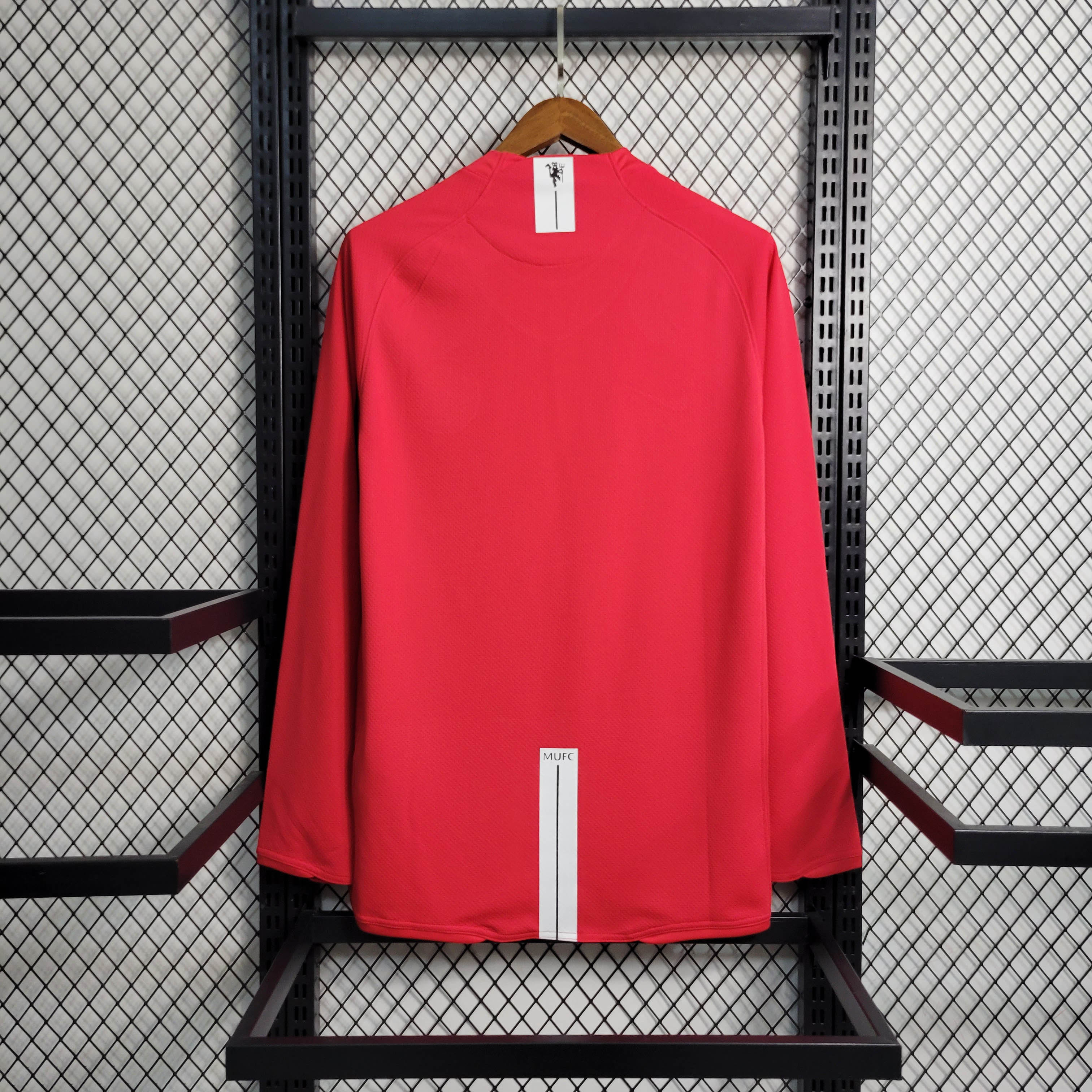 2007/2008 Retro Long Sleeve Manchester United Home Football Shirt