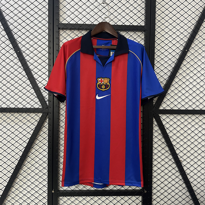 2001/2002 Retro Barcelona HomeFootball shirt 1:1 Thai Quality