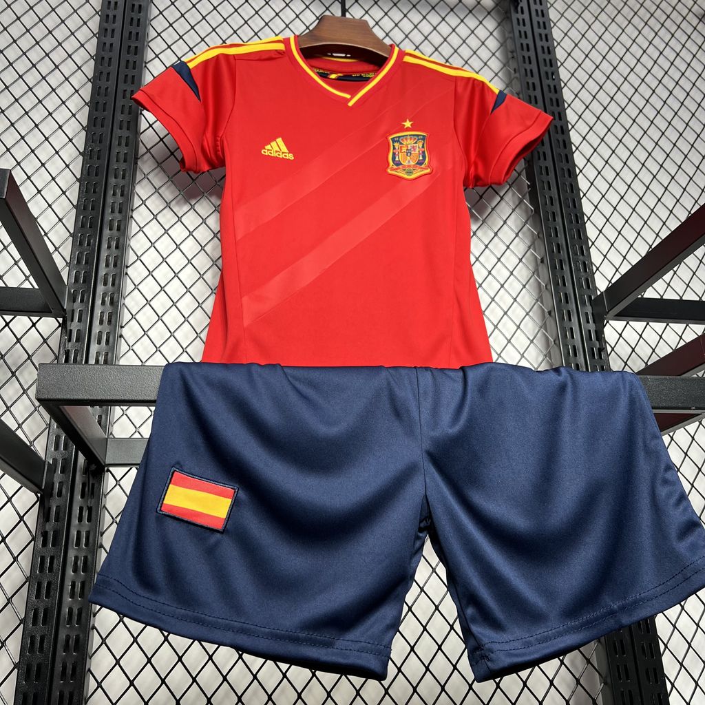 2012 Retro Spain Home Football Shirt Kids Size